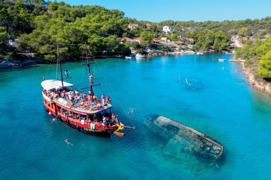 Split: Blue Lagoon Pirate Boat Cruise With Lunch and Drinks
